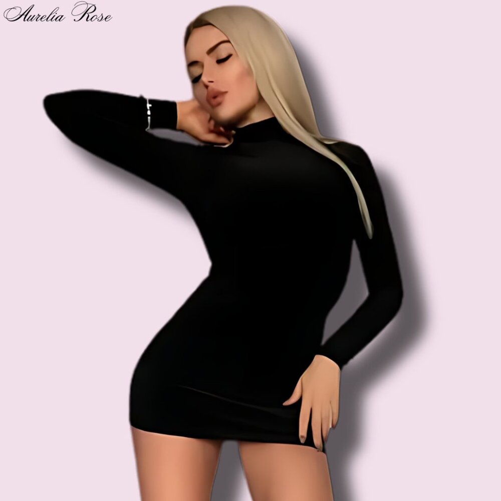 🕸️Casual Long Sleeve Bodycon Dress